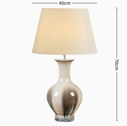 Handmade Ceramic Pottery Table Lamp Japanese Style