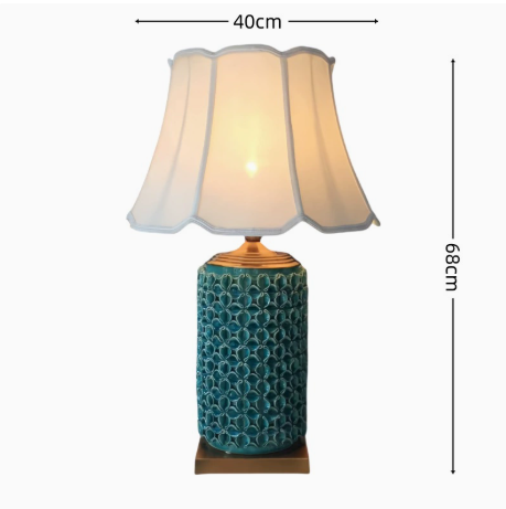 Handmade Ceramic Pottery Table Lamp Japanese Style