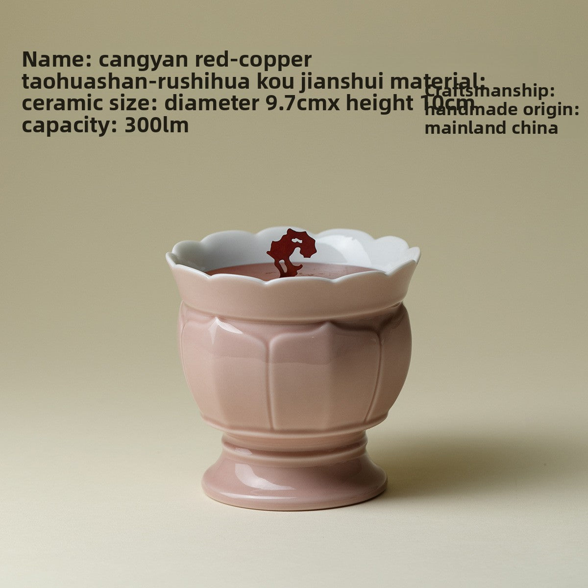 Handmade Ceramic Tea Set with Storage Rack