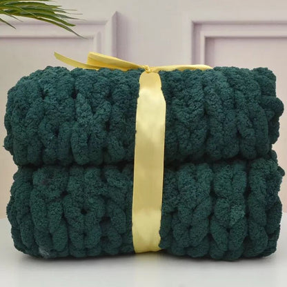 Handmade Chunky Yarn Blanket
