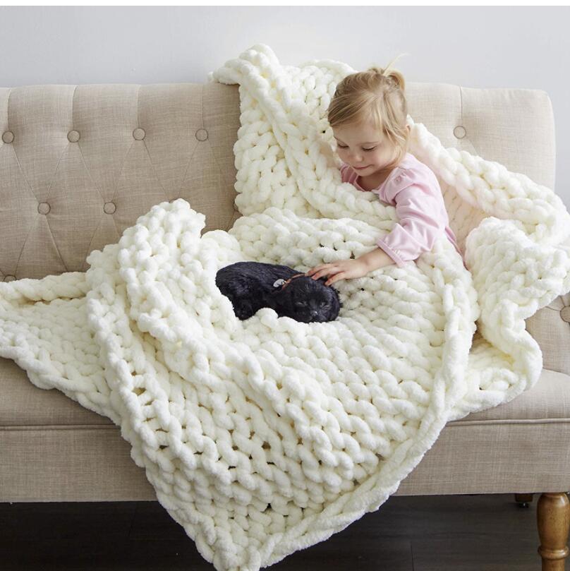 Handmade Chunky Yarn Blanket