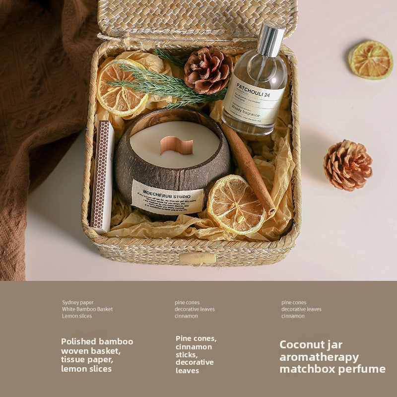 Handmade Coconut Shell Scented Candle