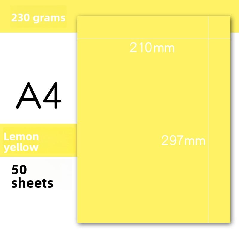 Handmade colored cardstock