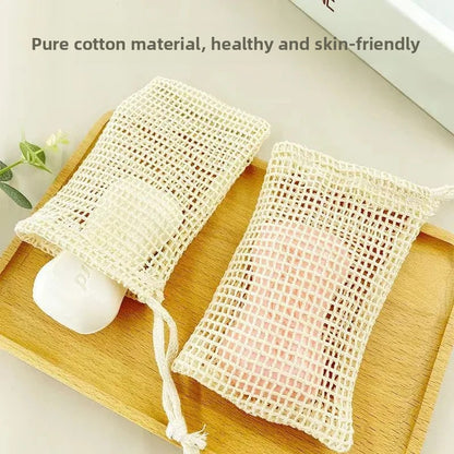 Handmade Cotton Linen Soap Foaming Bag