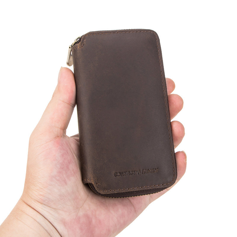Handmade Cowhide Leather Watch Storage Box