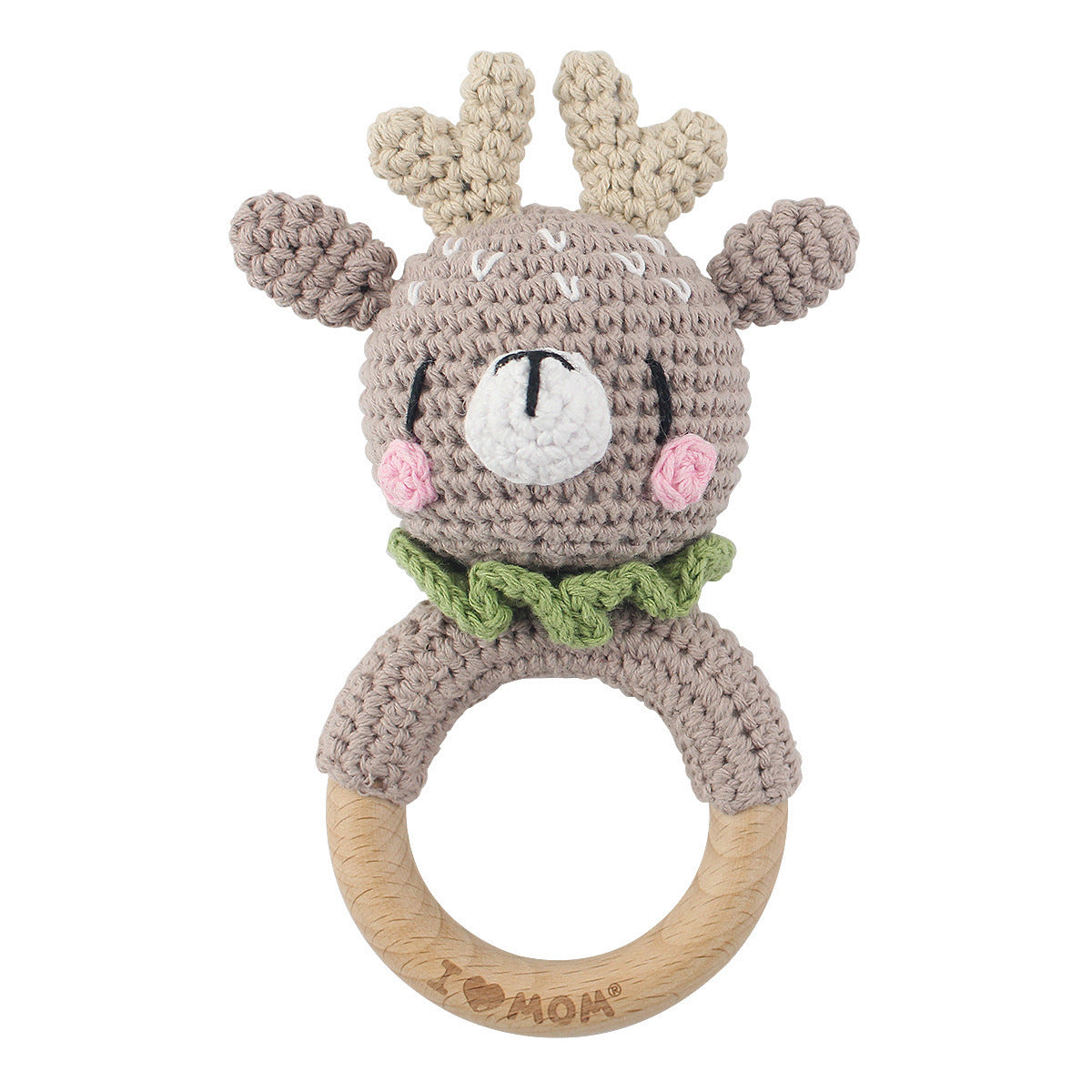 Handmade Crochet Animal Baby Rattle Teether