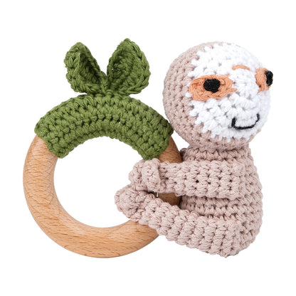 Handmade Crochet Animal Baby Rattle Teether