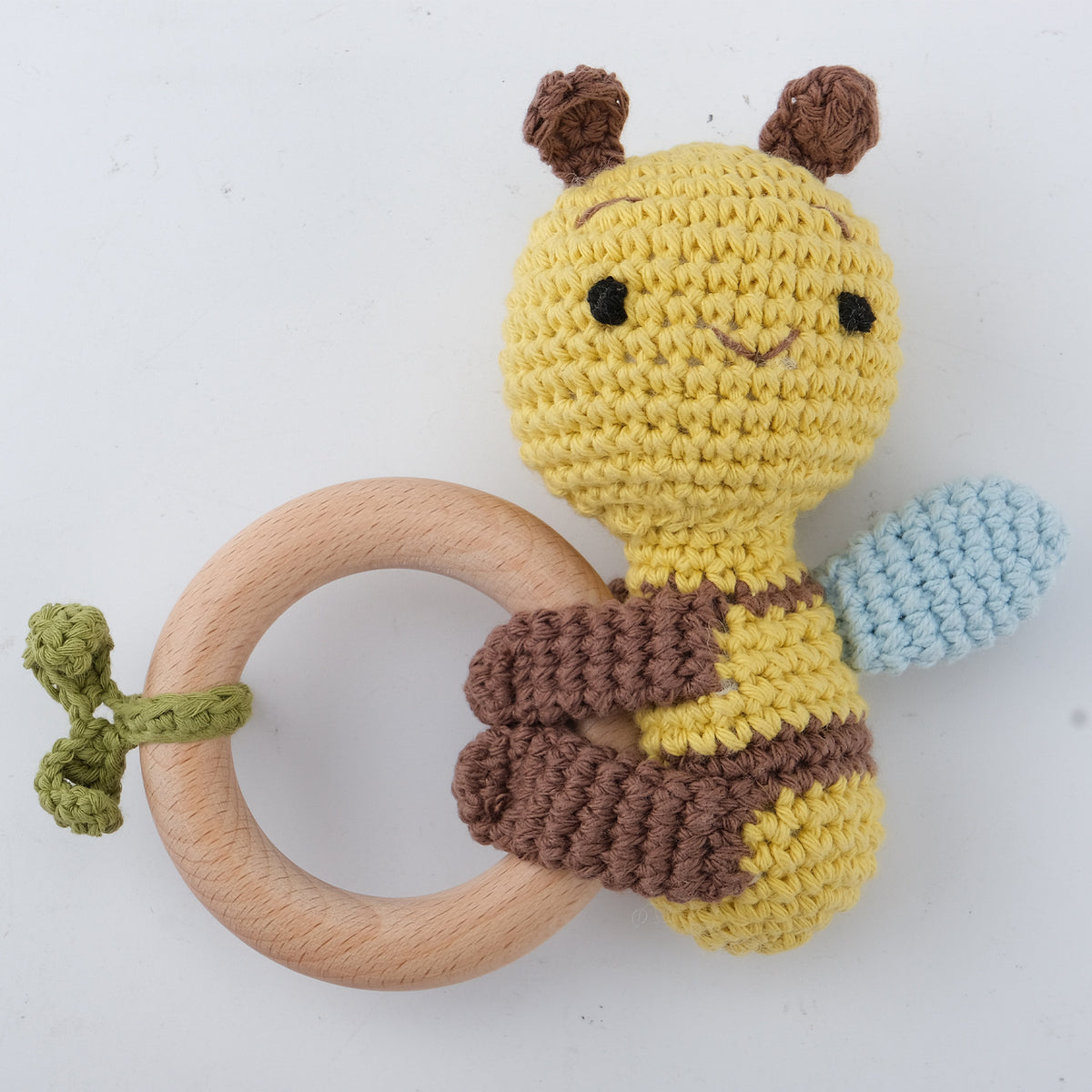 Handmade Crochet Animal Baby Rattle Teether
