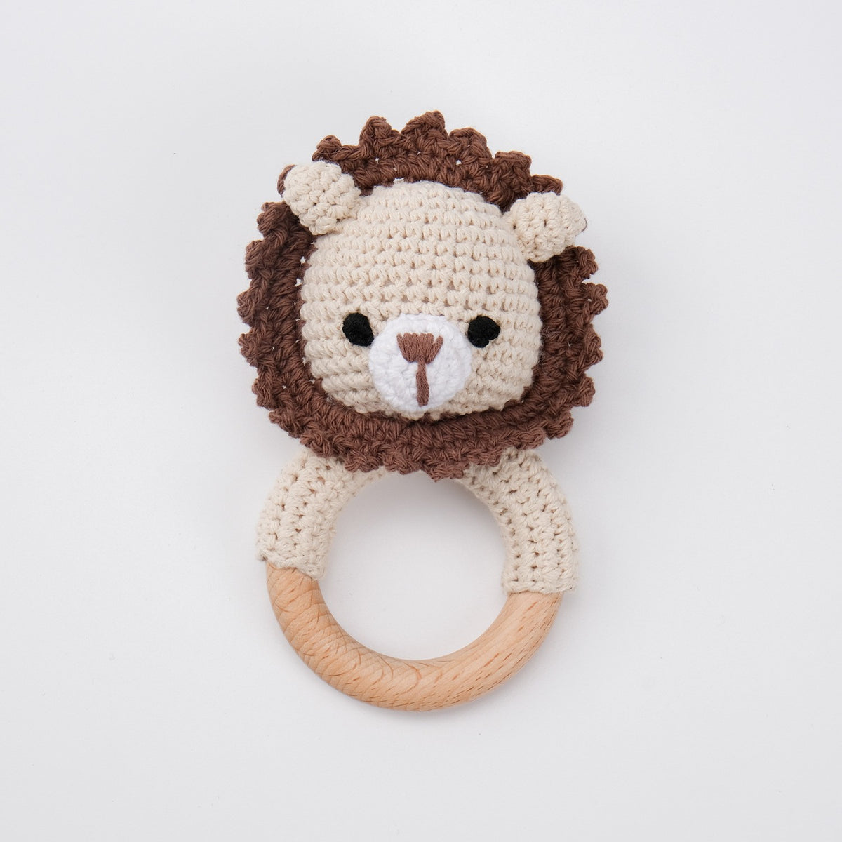 Handmade Crochet Animal Baby Rattle Teether