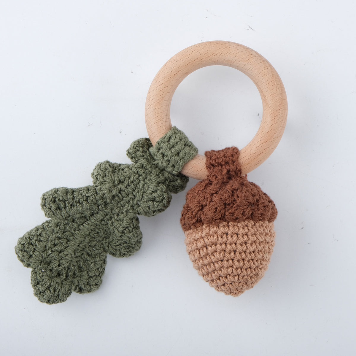 Handmade Crochet Animal Baby Rattle Teether