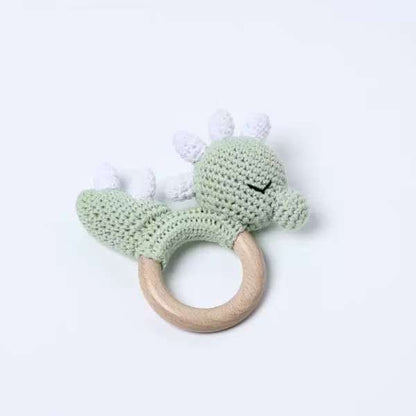 Handmade Crochet Animal Baby Rattle Teether