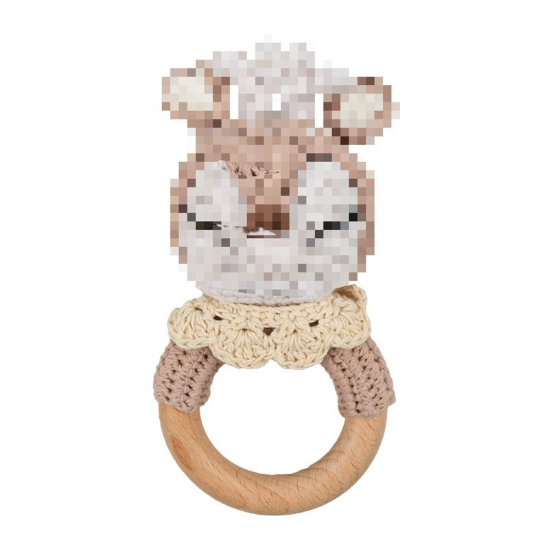Handmade Crochet Animal Baby Rattle Teether