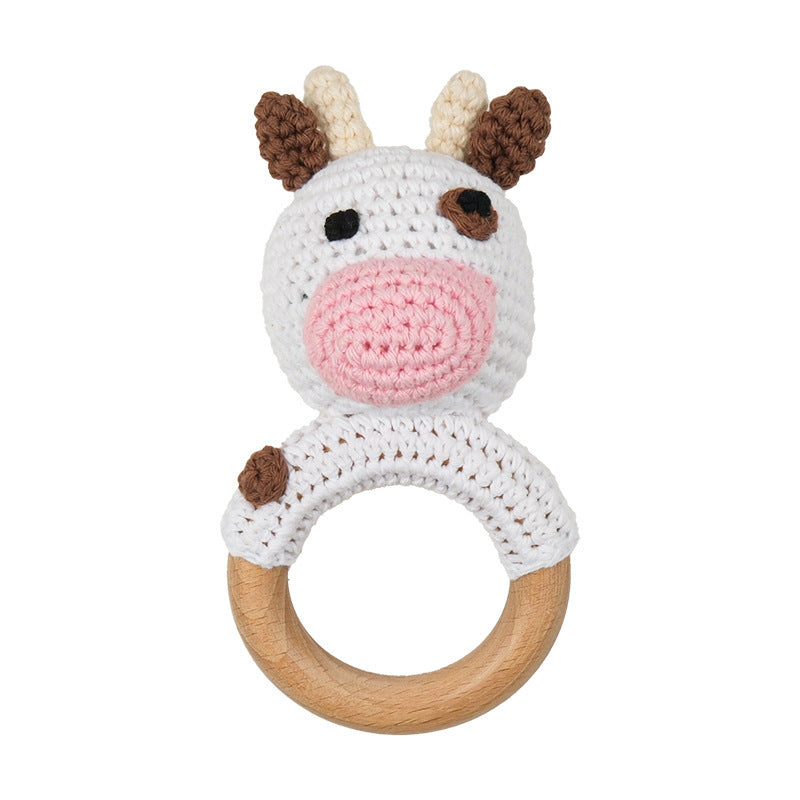 Handmade Crochet Animal Baby Rattle Teether