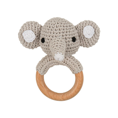 Handmade Crochet Animal Baby Rattle Teether
