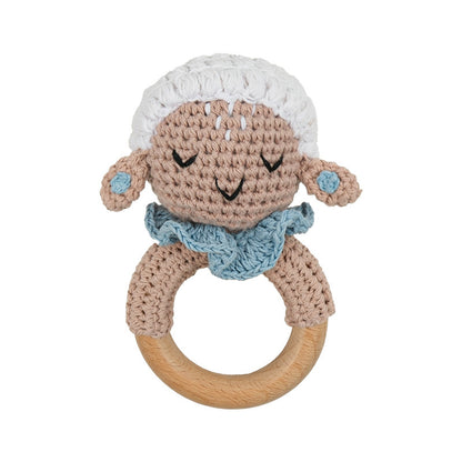 Handmade Crochet Animal Baby Rattle Teether
