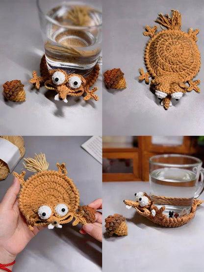 Handmade Crochet Animal Coaster DIY Kit
