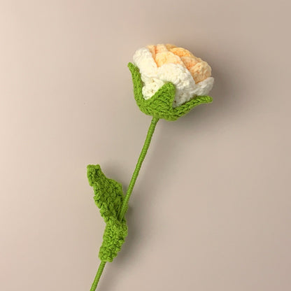 Handmade Crochet Cotton Rose Bouquet