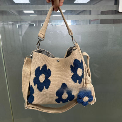 Handmade Crochet Flower Crossbody Bag