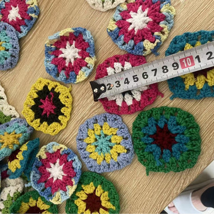 Handmade Crochet Flower Granny Square Coaster
