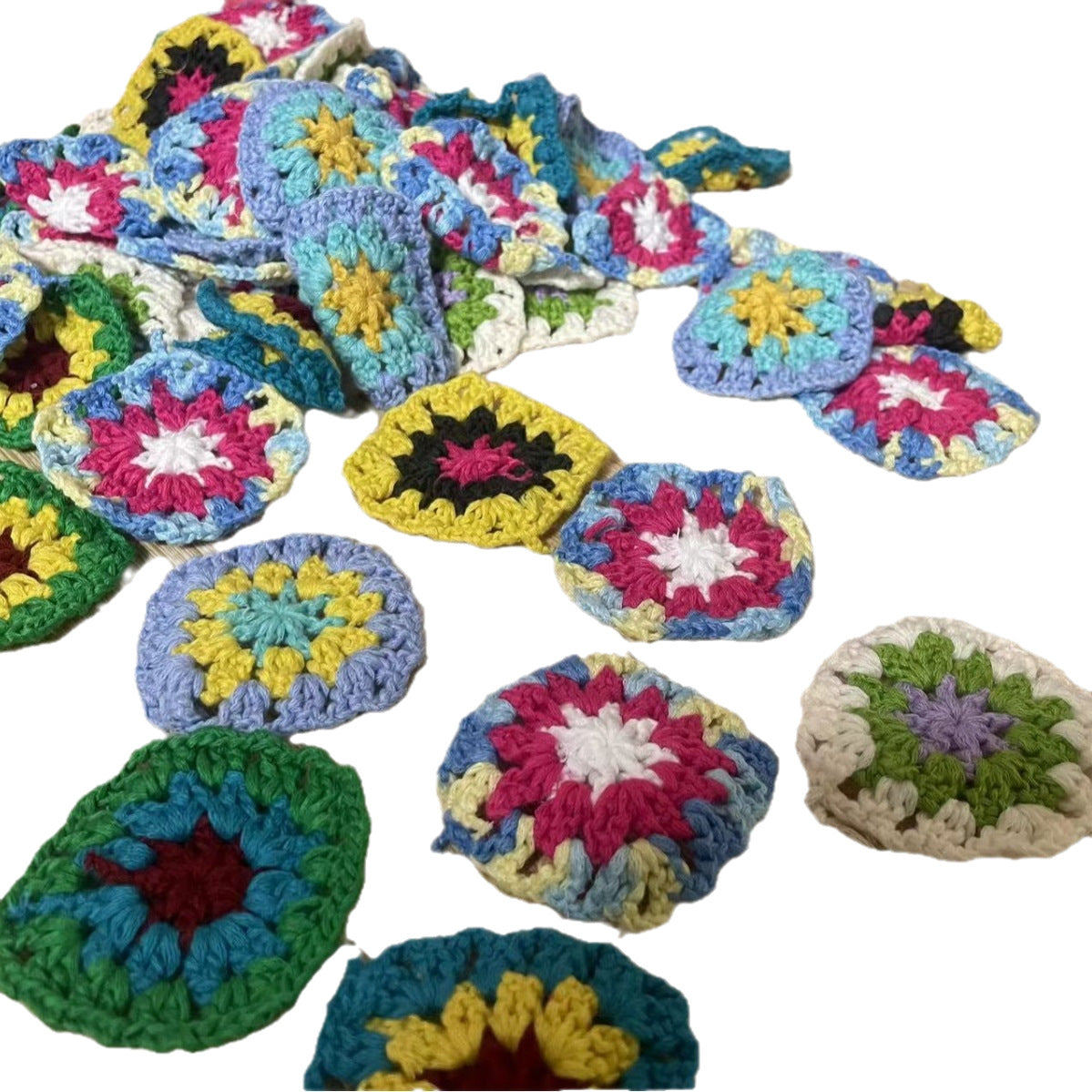 Handmade Crochet Flower Granny Square Coaster