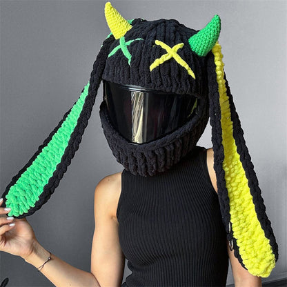 Handmade Crochet Motorcycle Helmet Cover