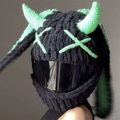 Handmade Crochet Motorcycle Helmet Cover