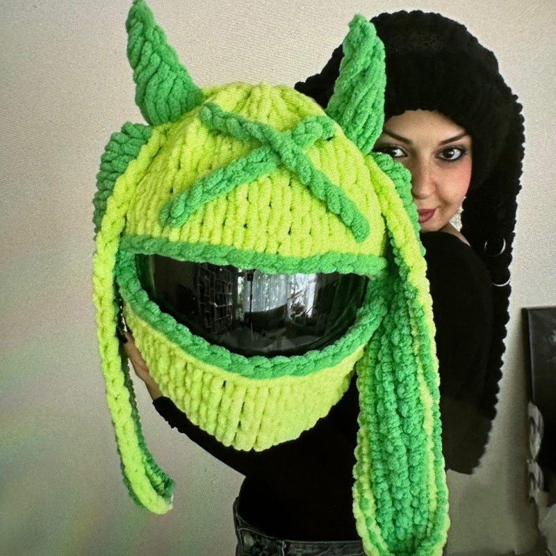 Handmade Crochet Motorcycle Helmet Cover
