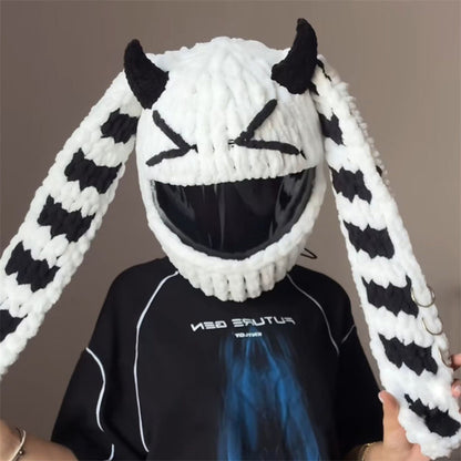 Handmade Crochet Motorcycle Helmet Cover