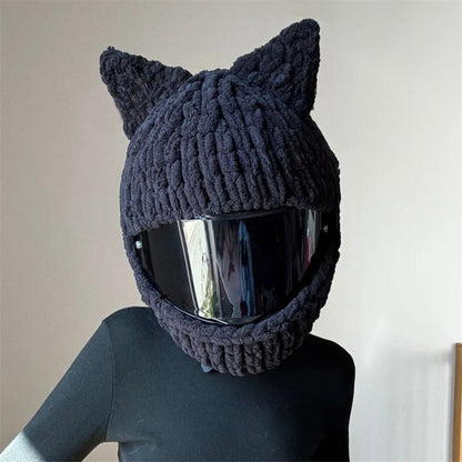 Handmade Crochet Motorcycle Helmet Cover