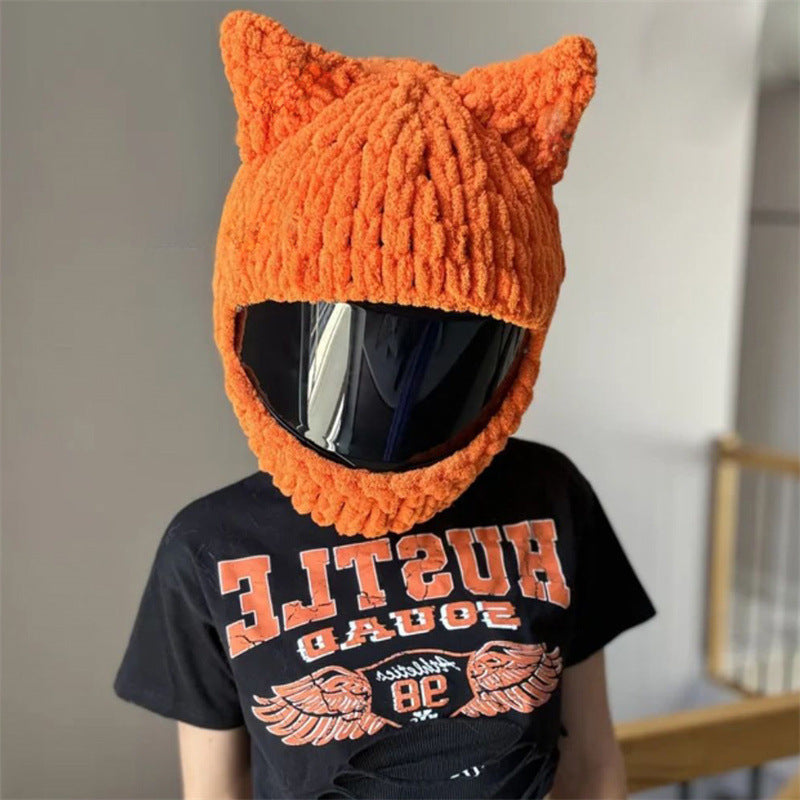 Handmade Crochet Motorcycle Helmet Cover