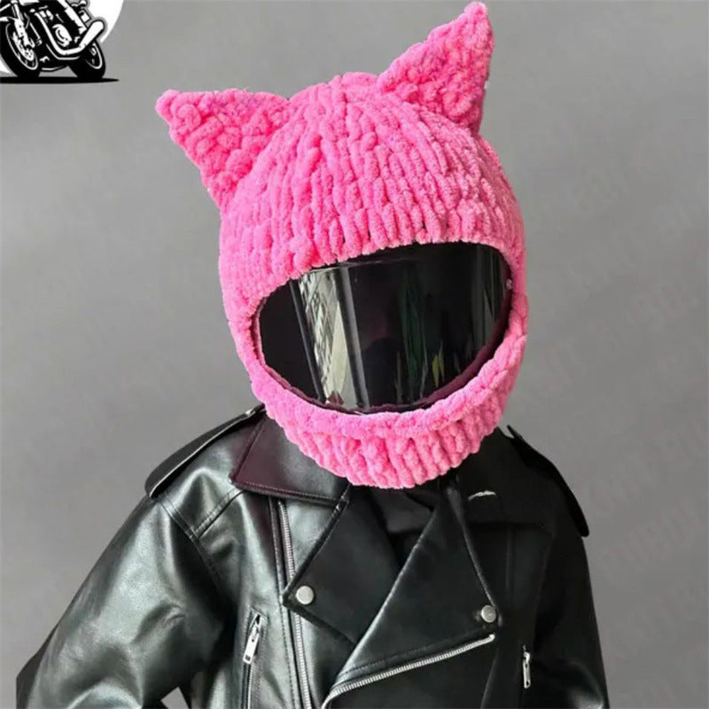Handmade Crochet Motorcycle Helmet Cover