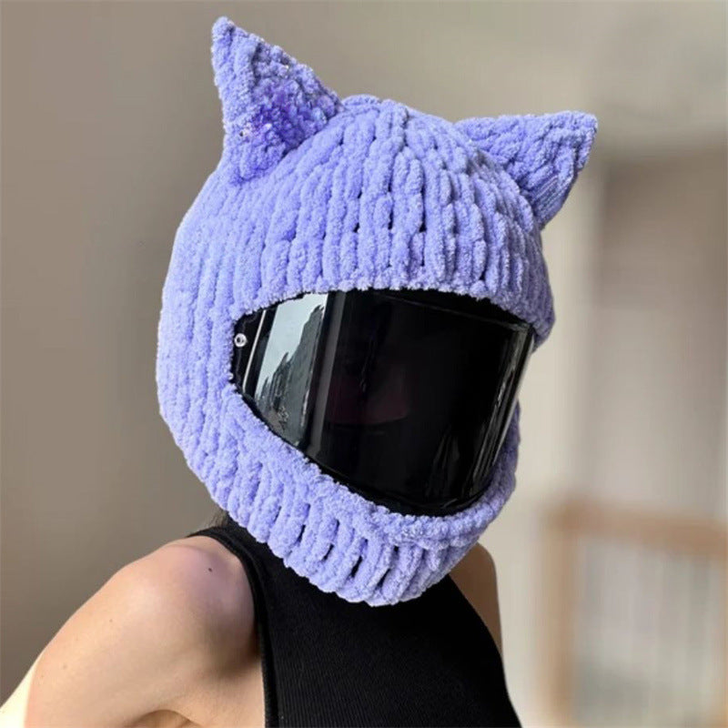 Handmade Crochet Motorcycle Helmet Cover
