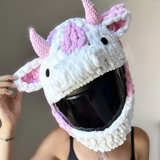 Handmade Crochet Motorcycle Helmet Cover
