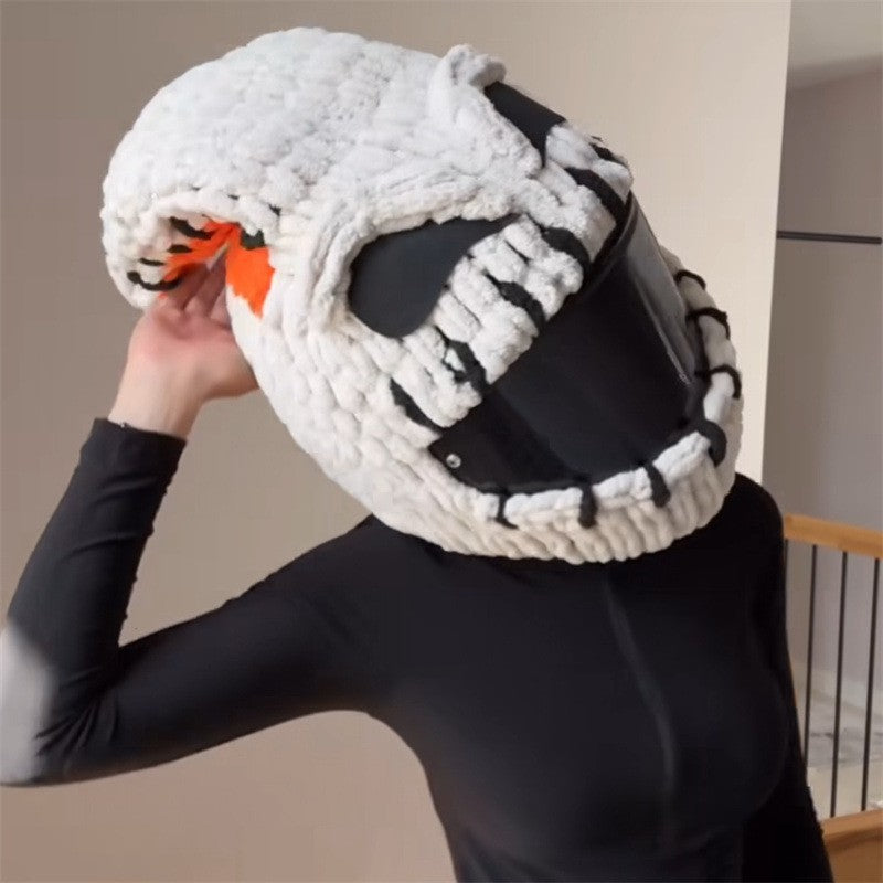 Handmade Crochet Motorcycle Helmet Cover