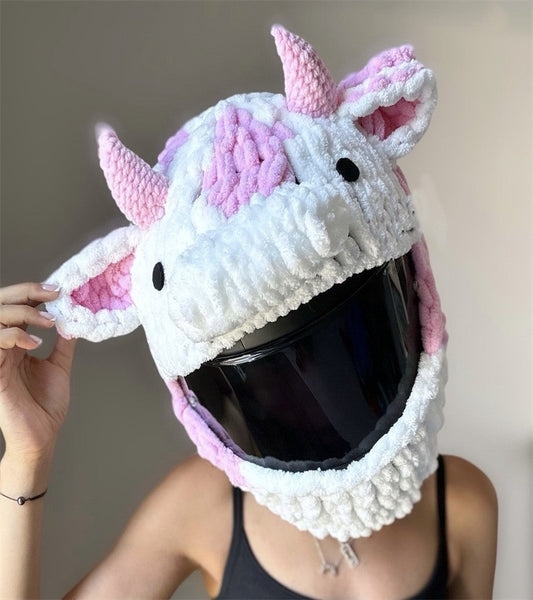 Handmade Crochet Motorcycle Helmet Cover
