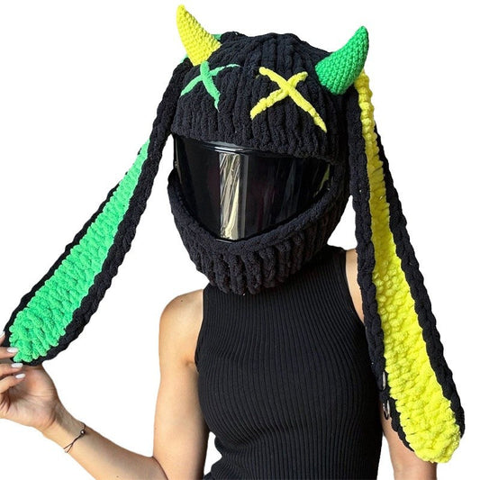 Handmade Crochet Motorcycle Helmet Cover