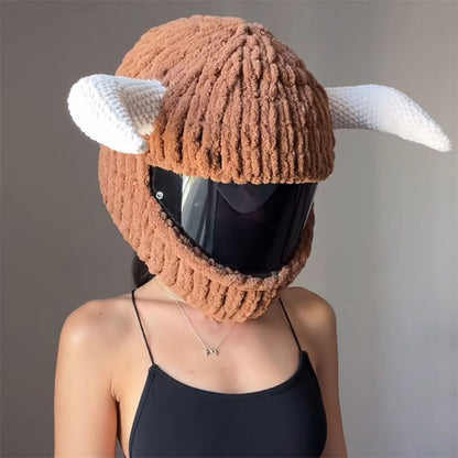 Handmade Crochet Motorcycle Helmet Cover