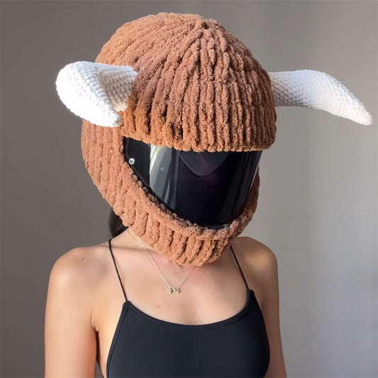 Handmade Crochet Motorcycle Helmet Cover