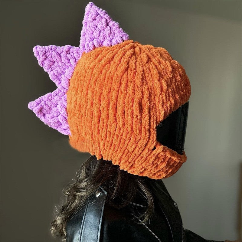 Handmade Crochet Motorcycle Helmet Cover