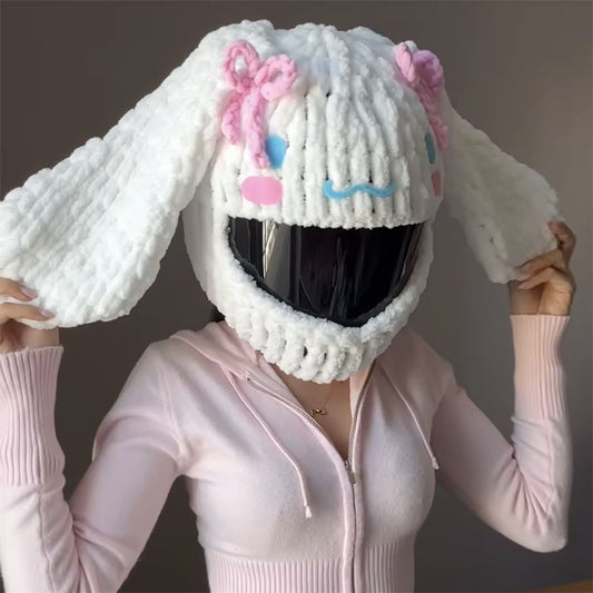 Handmade Crochet Motorcycle Helmet Cover