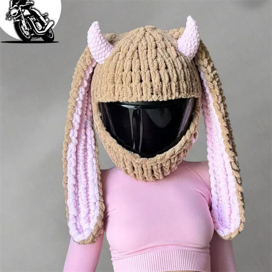 Handmade Crochet Motorcycle Helmet Cover