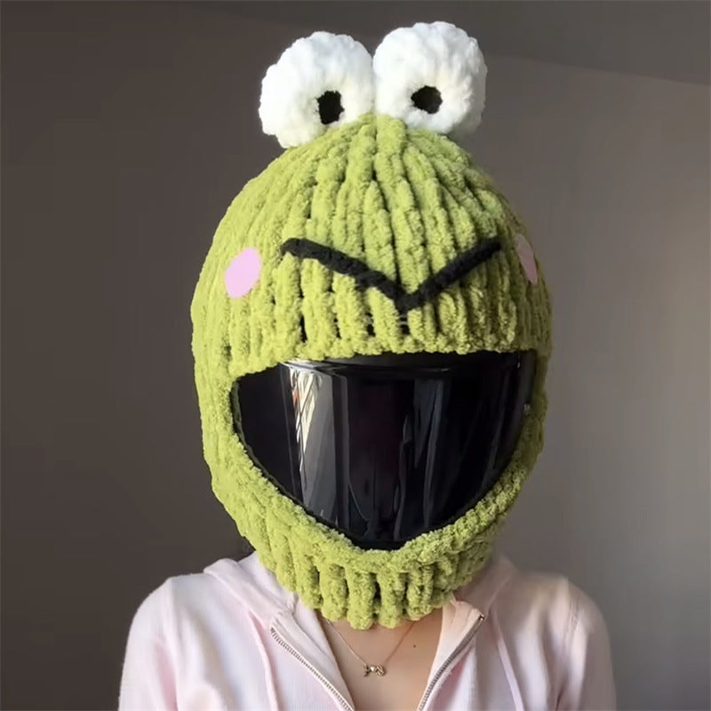 Handmade Crochet Motorcycle Helmet Cover