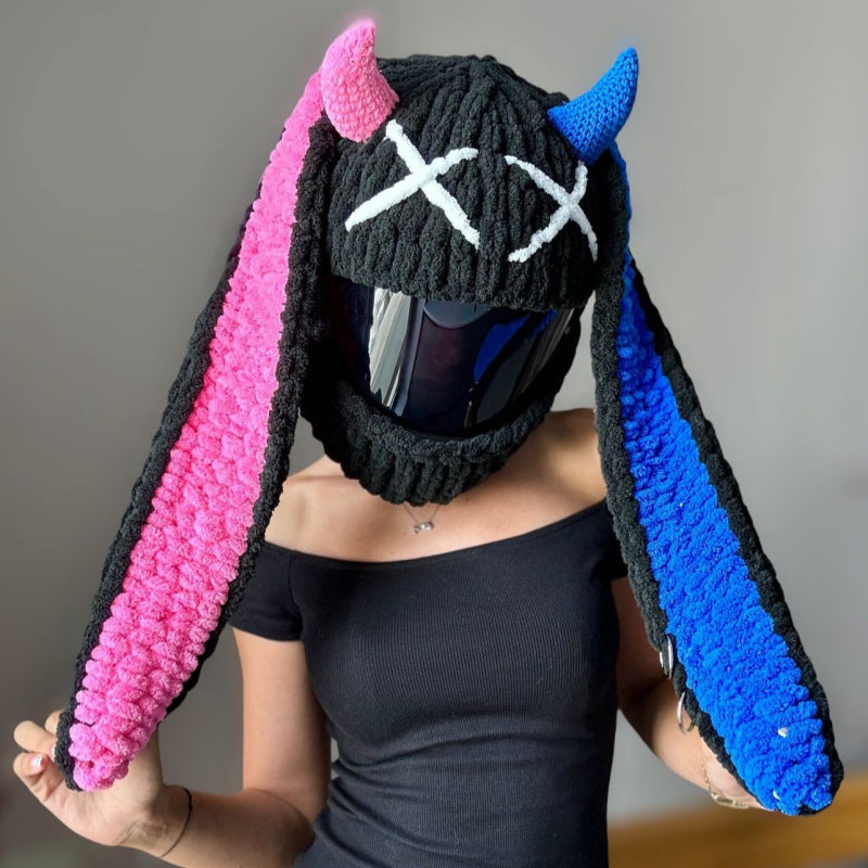 Handmade Crochet Motorcycle Helmet Cover