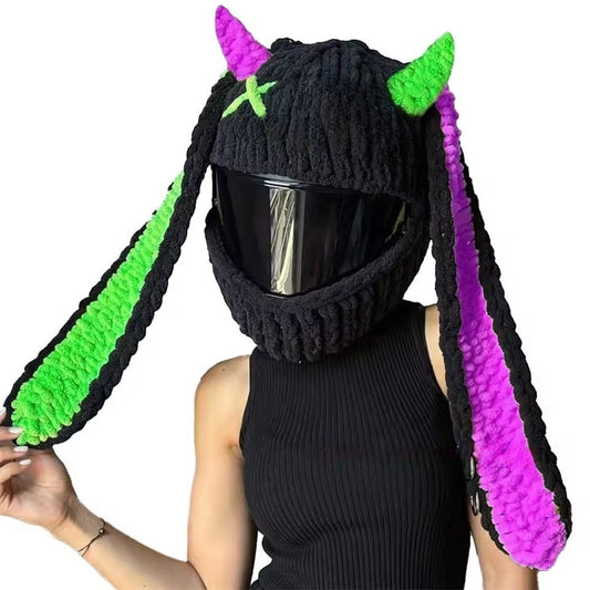 Handmade Crochet Motorcycle Helmet Cover