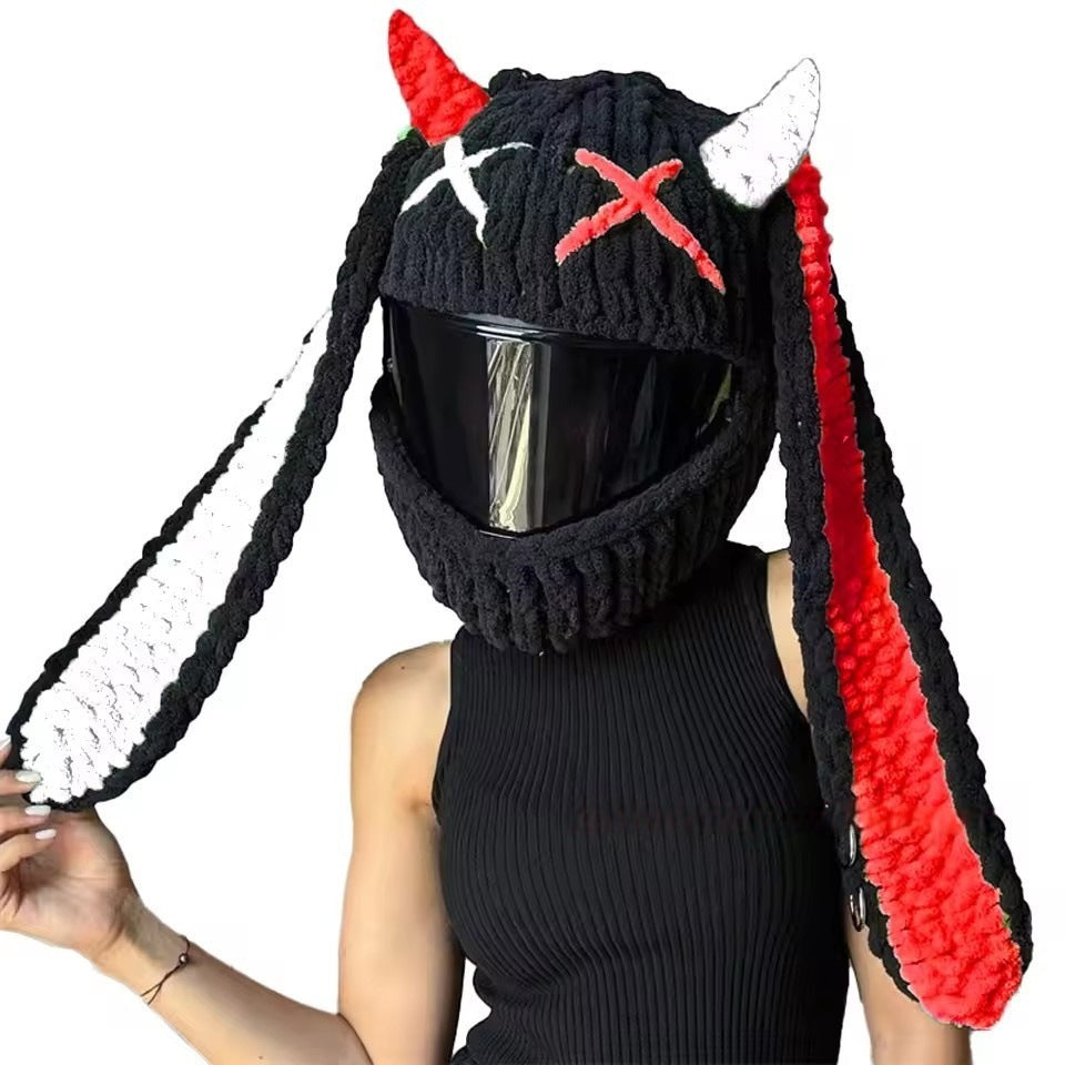 Handmade Crochet Motorcycle Helmet Cover