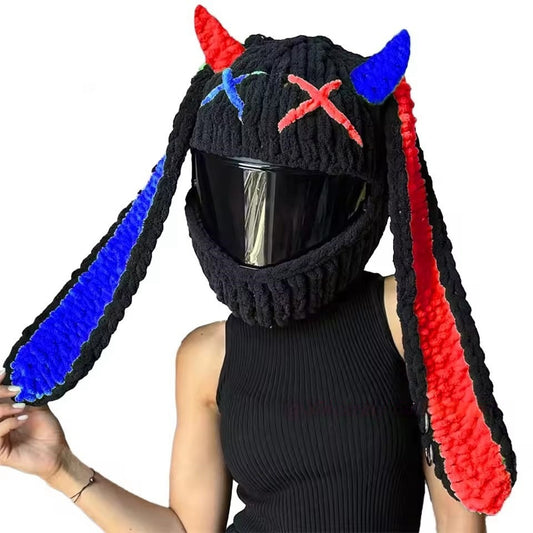 Handmade Crochet Motorcycle Helmet Cover