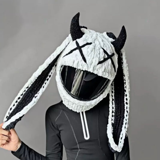 Handmade Crochet Motorcycle Helmet Cover