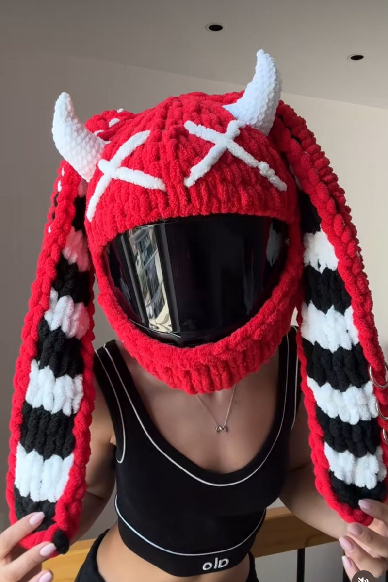 Handmade Crochet Motorcycle Helmet Cover