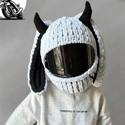 Handmade Crochet Motorcycle Helmet Cover