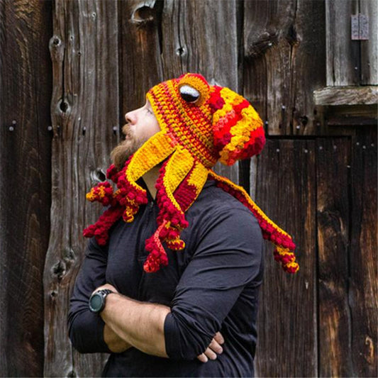 Handmade Crochet Octopus Beanie Hat
